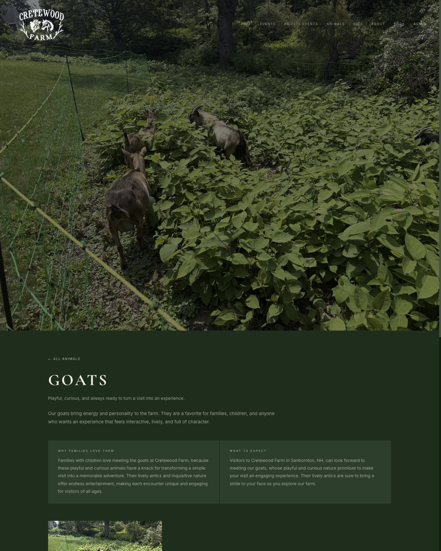 Cretewood goat type page